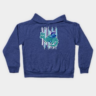 Watercolor Dragon Kids Hoodie